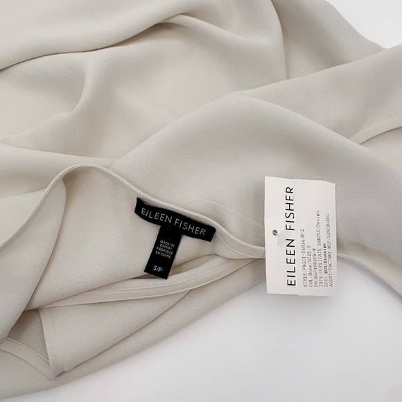 NWT Eileen Fisher 100% Silk Sleeveless Tunic Size Small - Picture 10 of 10